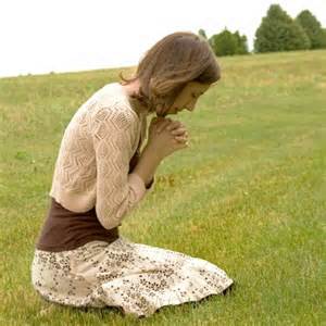 praying Christian woman